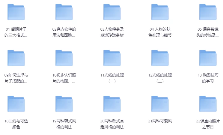 PS专业影楼后期就业培训43课（19.7G）