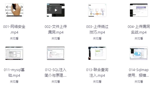 [网络安全] 零基础系统学习网络安全教程（从入门到精通）（10.9G）