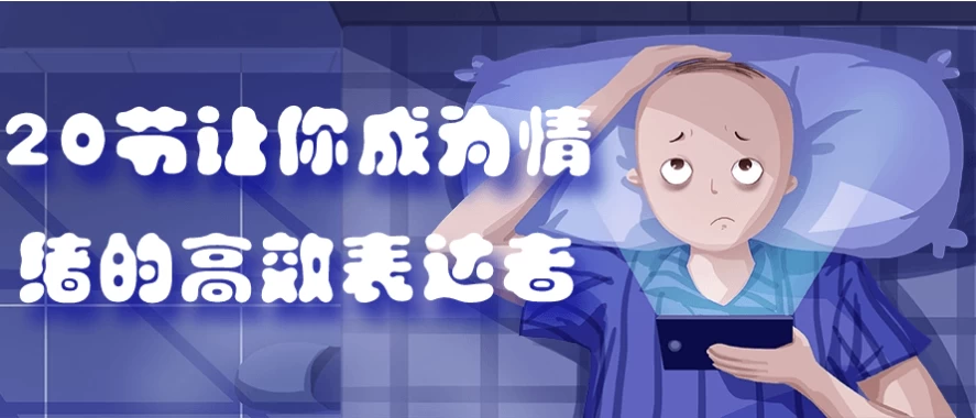 [情绪/表达] 20节让你成为情绪的高效表达者（1.3G）