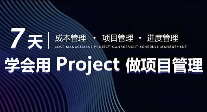 [Project/项目管理] 7天学会用Project做进度管理【初级版】（12.6G）