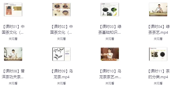 [茶艺] 茶艺全套课程合集（15.9G）