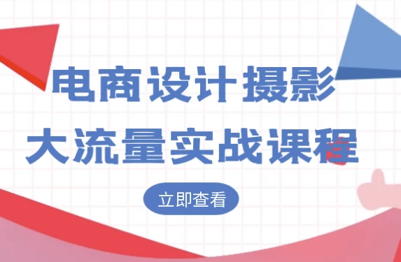 [摄影/电商] 电商设计摄影大流量实战课程（4.0G）