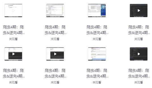 [Python/开发] 爬虫开发+APP逆向超级大神班-04期（48.7G）