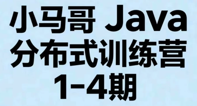 [JAVA/分布式] 小马哥 Java分布式训练营1-4期（177.8G）