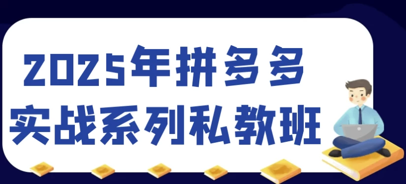 [拼多多/电商] 2025年拼多多实战系列私教班（902.3M）