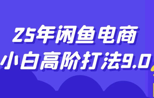 [电商/闲鱼] 25年闲鱼电商小白高阶打法9.0（1.1G）