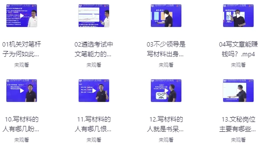 [写作] 大笔杆子夏晓华写作系统课（9.4G）