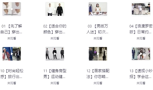 [穿搭] 男士穿搭形象课程（7.2G）