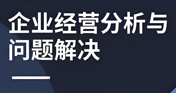 [企业/管理] 企业经营分析与问题解决（3.7G）