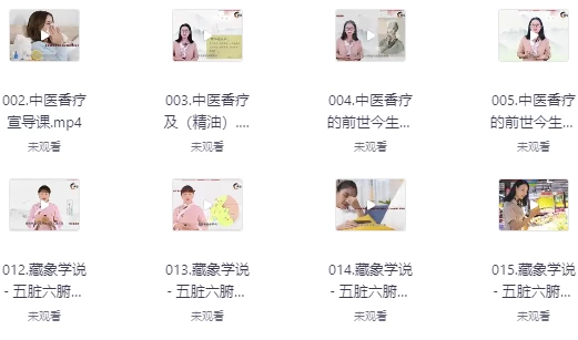 [中医/香疗] 中医香疗专业培训课程（14.5G）