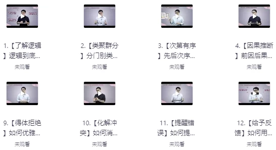 [表达/逻辑] 朱老丝逻辑表达课（1.7G）