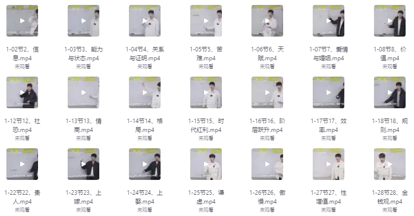 [认知] 50条关键认知基础课（7.1G）