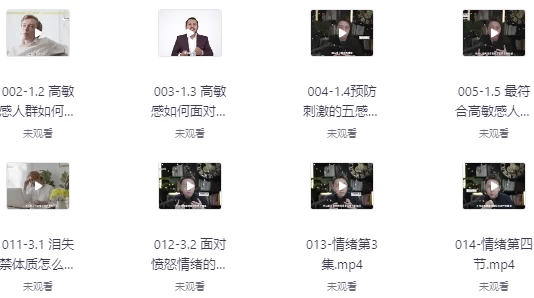 [情绪] 5天变轻松，六大系统解决高敏感情绪（7.0G）