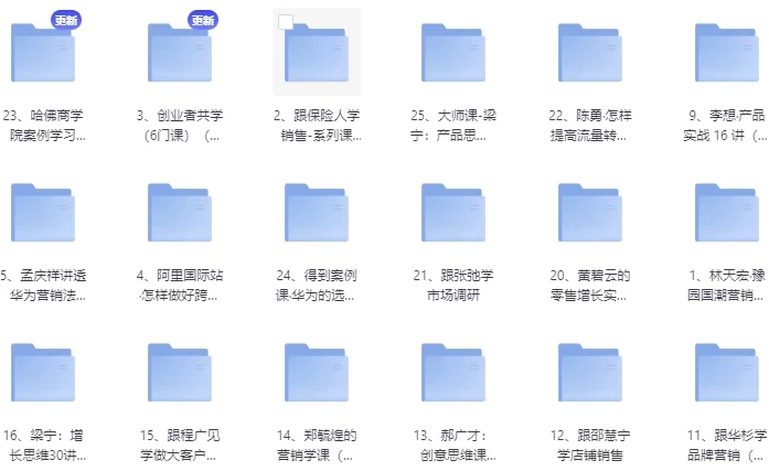 [产品/创业] 运营、创业、产品、营销（课程大合集）（11.1G）