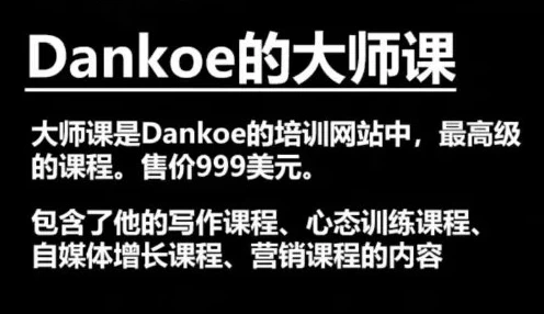 [Digitaleconomics/创业者] Dankoe的大师课：针对个人创业者与自由职业者的进阶课程（33.5G）