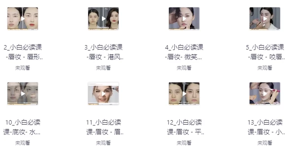 [化妆/毛戈平] 毛戈平年度化妆指导（22.8G）