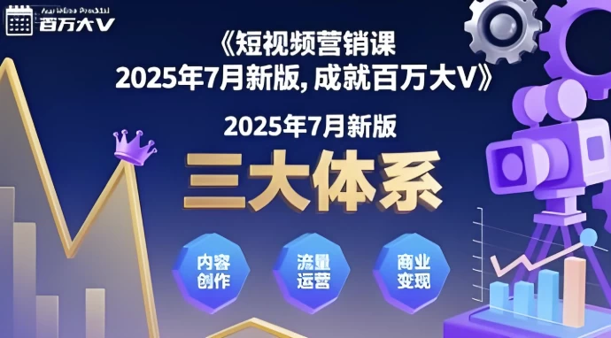 [营销] 三大体系成就百万大V（2025年7月新版）（6.6G）