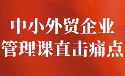 [企业/外贸] 中小外贸企业管理课直击痛点（3.2G）