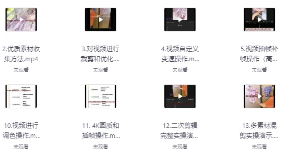 [剪辑/混剪] 作品搬运二次剪辑和混剪技术（850.0M）