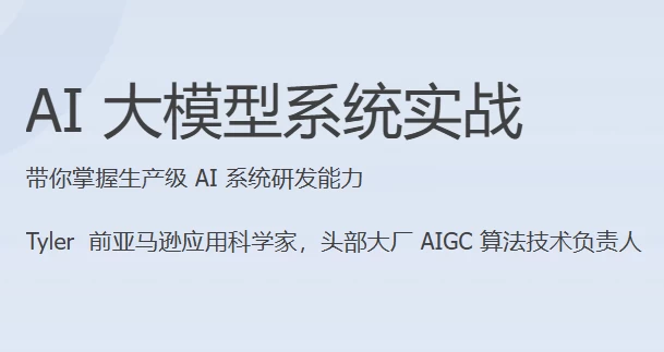 [AI/大模型] AI大模型系统实战（完结）（919.2M）