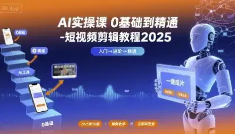 [AI/视频剪辑] AI实操课 0基础到精通（5.5G）