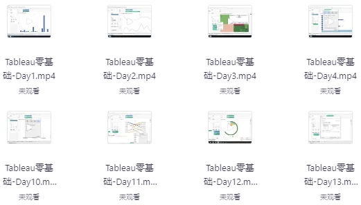 [Tableau/可视化] Tableau零基础教程，带你解锁当下最受欢迎的数据可视化软件（1.4G）