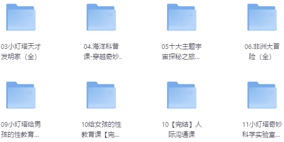 [教育] 儿童教育小灯塔系列大合集（202.1G）