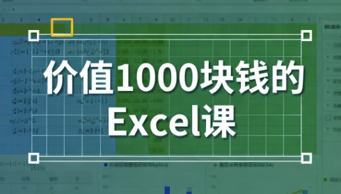 [Excel/表格] 价值1000块钱的Excel课（3.5G）