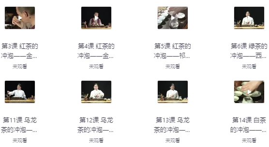 [茶艺/茶道] 全套茶艺课程：零基础也能学会，轻松掌握茶艺精髓（15.9G）