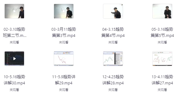 [K线/趋势] 赵心纯《趋势班课程讲解》（24.5G）