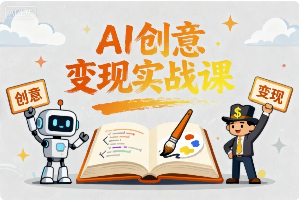 [AI/创意] AI创意变现实战课：用人工智能让灵感变现金（1008.7M）