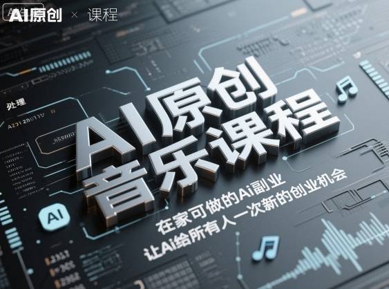 AI原创音乐课程,在家可做的Ai副业,让Ai给所有人一次新的创业机会 AI原创音乐课程,在家可做的Ai副业,让Ai给所有人一次新的创业机会