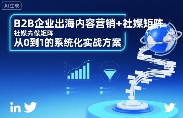 B2B企业出海内容营销+社媒矩阵,从0到1的系统化实战方案 B2B企业出海内容营销+社媒矩阵,从0到1的系统化实战方案
