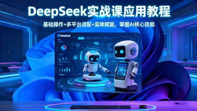 DeepSeek实战课应用教程、基础操作+多平台适配+实体赋能,掌握AI核心技能 DeepSeek实战课应用教程、基础操作+多平台适配+实体赋能,掌握AI核心技能