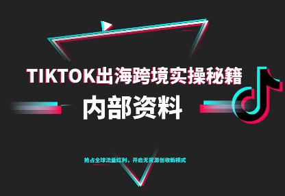 TikTok跨境电商0-1搭建运营(更新10月) TikTok跨境电商0-1搭建运营(更新10月)