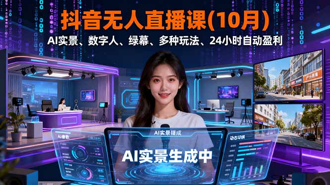 抖音无人直播课(10月 抖音无人直播课(10月