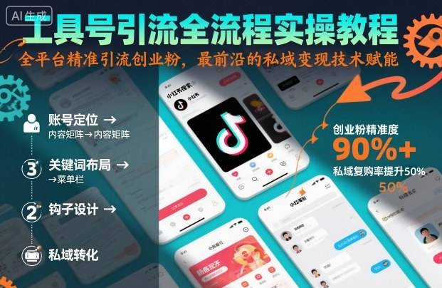 工具号引流全流程保姆级实操教程,全平台精准引流创业粉,最前沿的私域变现技术赋能 工具号引流全流程保姆级实操教程,全平台精准引流创业粉,最前沿的私域变现技术赋能