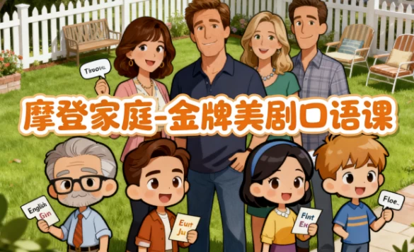 [口语/摩登家庭] 摩登家庭-金牌美剧口语课（912.9M）