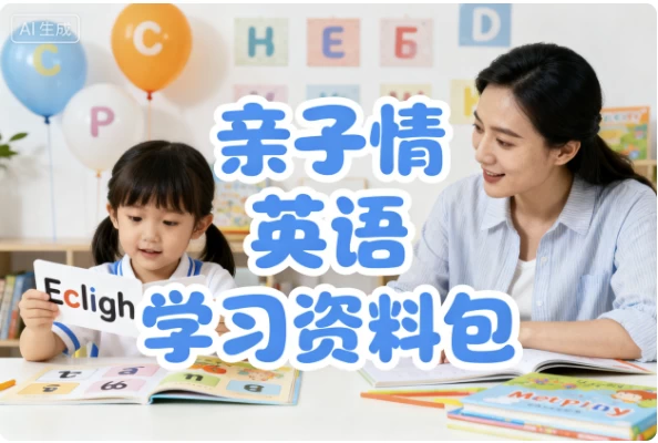 亲子情境英语学习资料包 (视频+音频+图片)