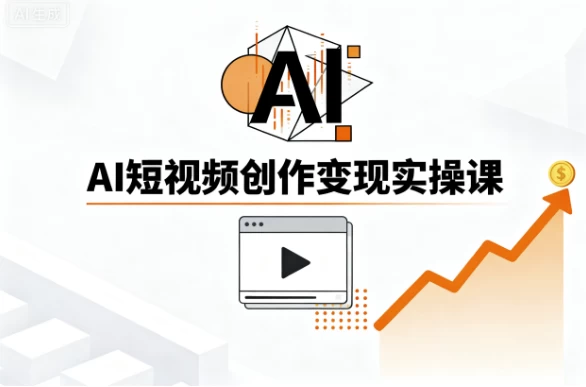 [AI/创作] AI短视频创作变现实操课（5.9G）