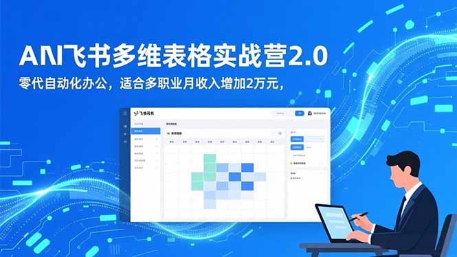 AI+飞书多维表格实战营2.0:零代码自动化办公,适合多职业月收入增加2万元 AI+飞书多维表格实战营2.0:零代码自动化办公,适合多职业月收入增加2万元