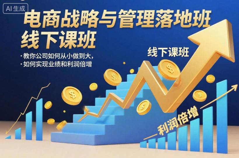 电商战略与管理落地班线下课,教你公司如何从小做到大,如何实现业绩和利润倍增【录音】 电商战略与管理落地班线下课,教你公司如何从小做到大,如何实现业绩和利润倍增【录音】