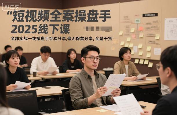 短视频全案操盘手2025线下课