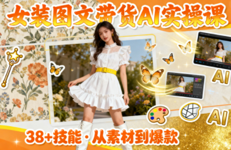 女装图文带货的AI实操课 女装图文带货的AI实操课