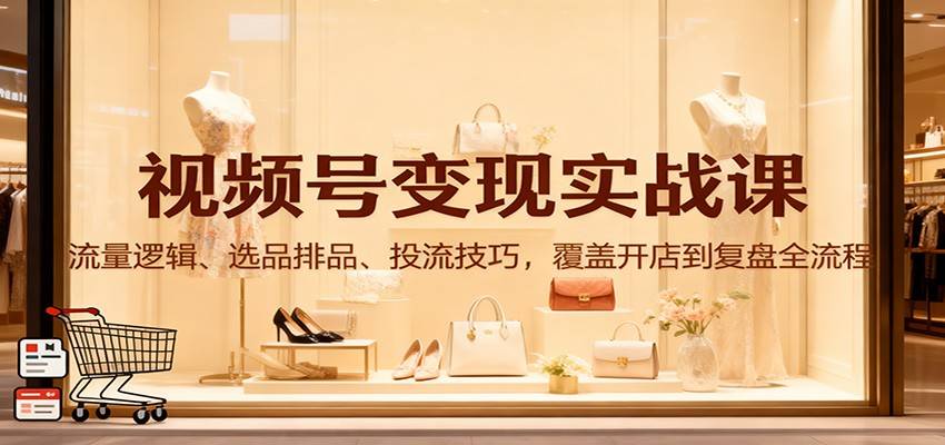 视频号变现实战课