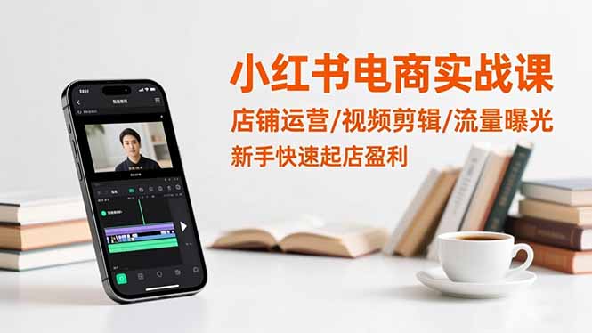 小红书电商实战课:店铺运营/视频剪辑/流量曝光,新手快速起店盈利 小红书电商实战课:店铺运营/视频剪辑/流量曝光,新手快速起店盈利