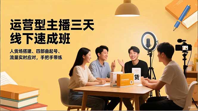 运营型主播三天线下班