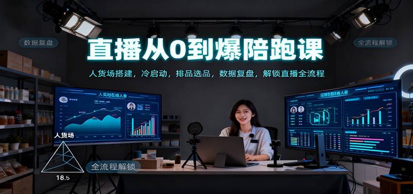 直播从0到爆陪跑课