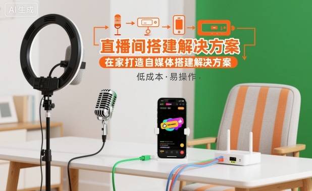 直播间搭建解决方案,在家打造自媒体搭建解决方案 直播间搭建解决方案,在家打造自媒体搭建解决方案