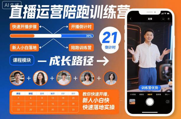直播运营陪跑训练营
